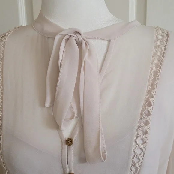 Altar'd State Womens Ivory Boho Crochet Lace Dress - Size Small - Picture 3 of 9